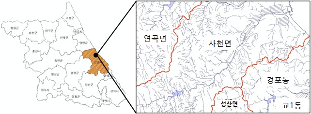Fig. 4.5.5. Sacheon-river basin