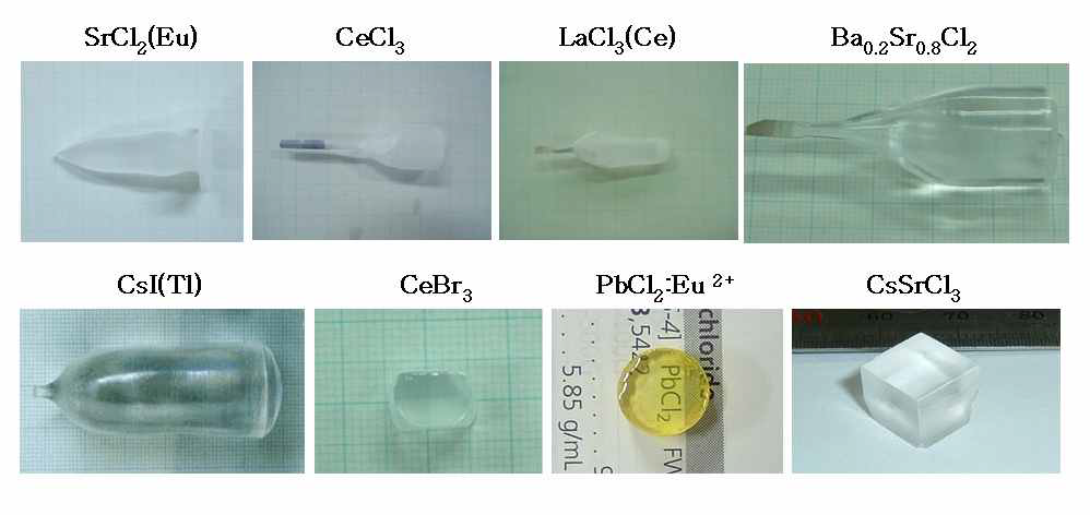 그림 5-5. Various crystals grown by KNU