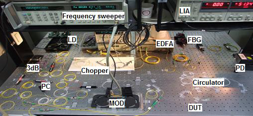 Construction of fiber optic BOCDA sensor system