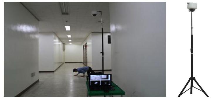 Experiment environment setup for CCTV image acquisition