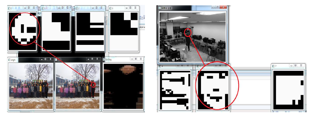 Selected candidates for remote face detection