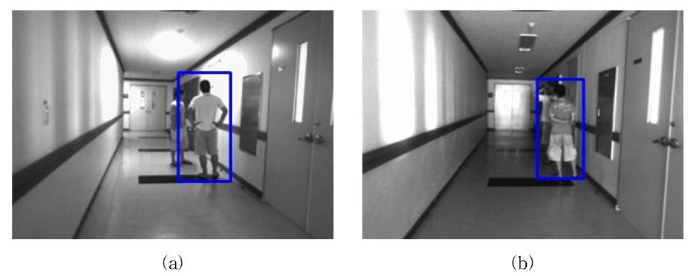 Human detection in various light condition (a) bright (b) dark