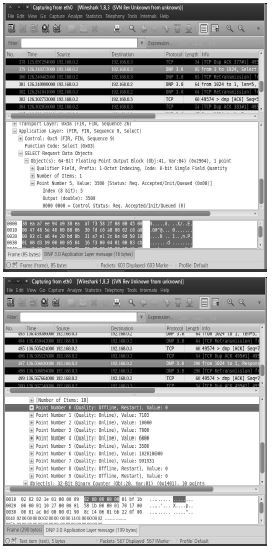 (Figure6) Screenshots on Wireshark