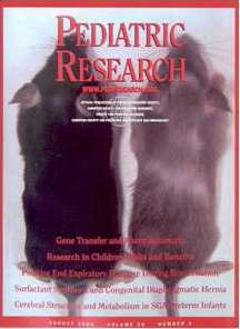 Pediatric Research 2004년 August Issue Cover Page