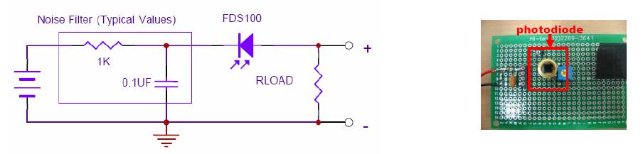 포토 다이오드를 사용한 빛 세기변화 측정회로