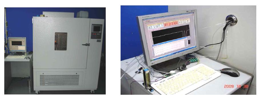 신뢰성시험-항온항습 chamber & Data 수집장치