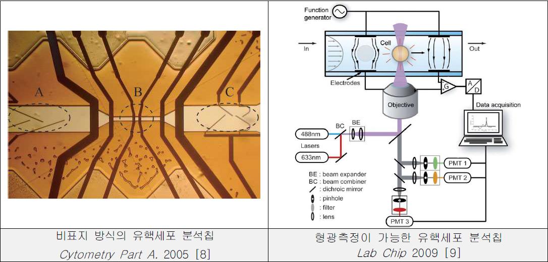 임피던스분광 기술을 이용한 유핵세포 분석칩