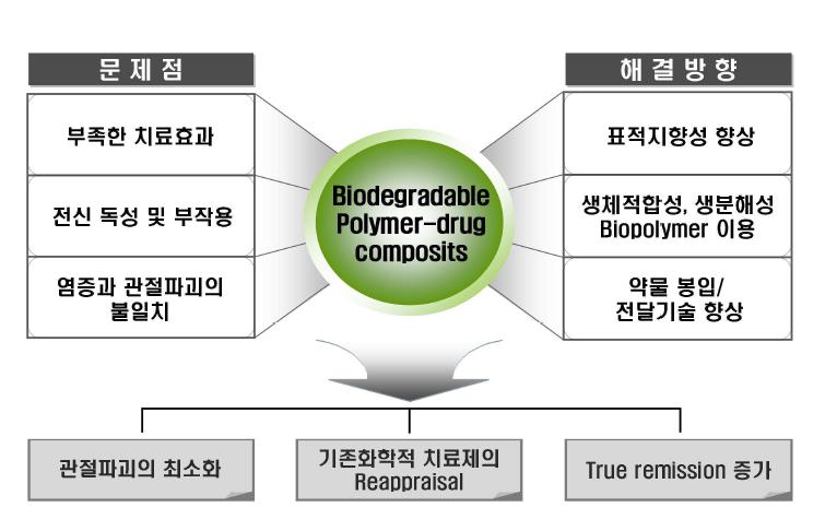 류마티스 관절염 치료의 문제점 및 약물전달시스템을 통한 해결방안