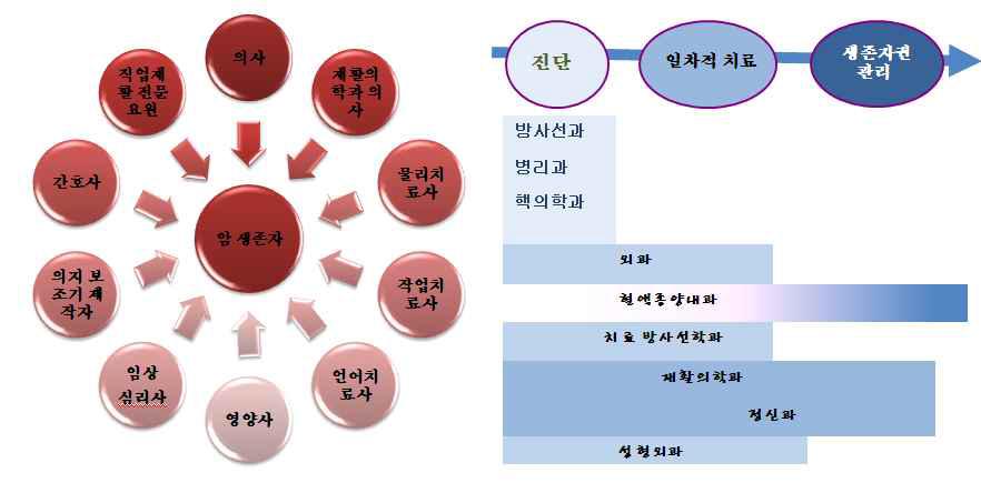 암 재활 서비스의 다학제팀