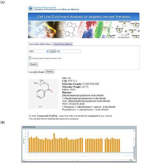 그림 4. CLEA　web interface