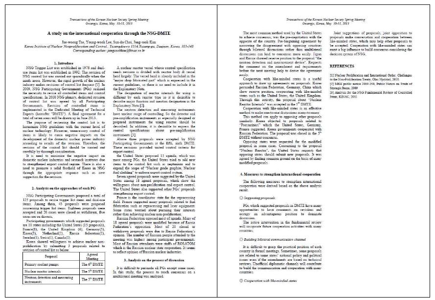 '13 춘계원자력학회 투고 논문