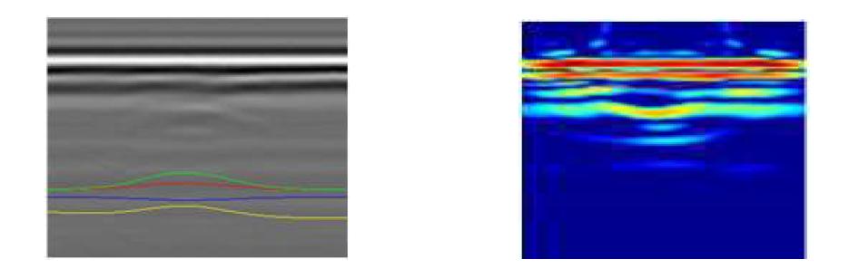 MD/GPR 탐지 데이터(좌), 영상가시화 이미지(우)