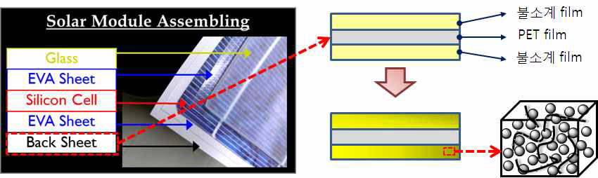 Solar cell백시트의 구조