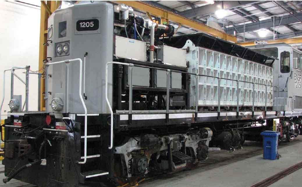 The BNSF Fuel cell-Hybrid switch locomotive (출처 : Arnold R. Miller, “The BNSF Fuelcell-Hybrid Switch Locomotive for the Los angeles basin”, 2009)