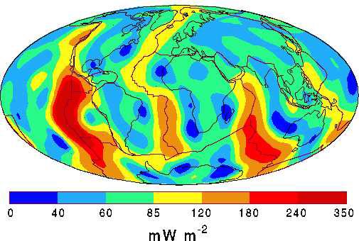 Global heat flow map