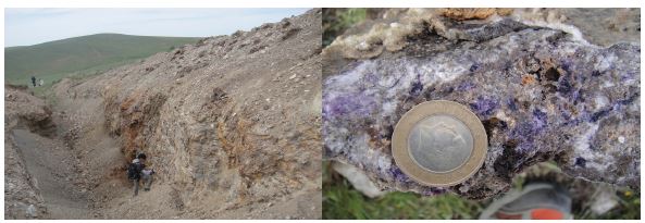 Fig. 4-2. Alisar Bazada Tepe fluorite deposit.