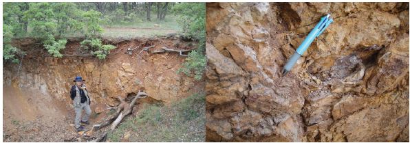 Fig. 4-4. Quarry No. 1 in Alisar Cinlikoyak Tepe fluorite deposit.