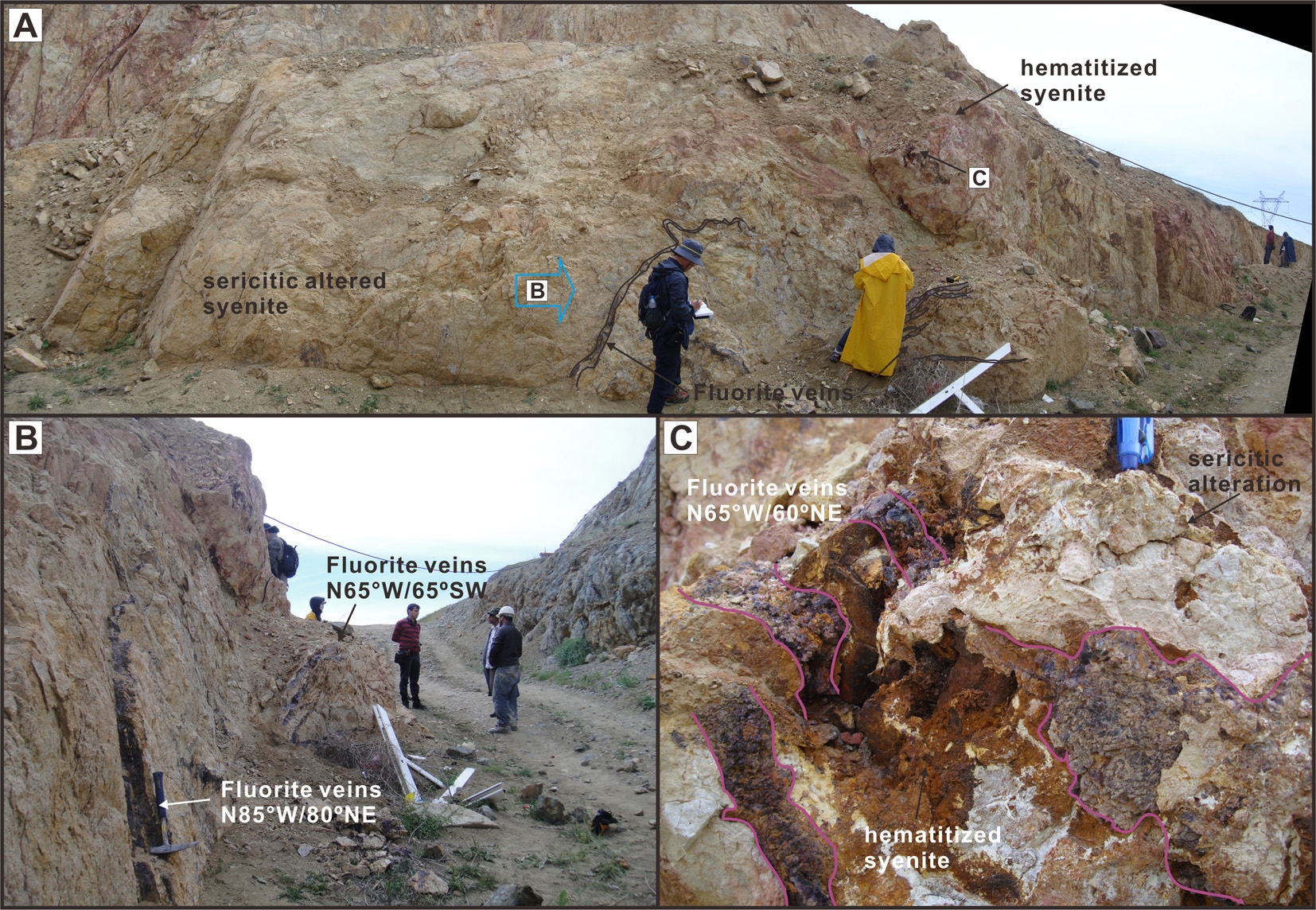 Fig. 4-7. Quarry of Bayindir fluorite deposit.