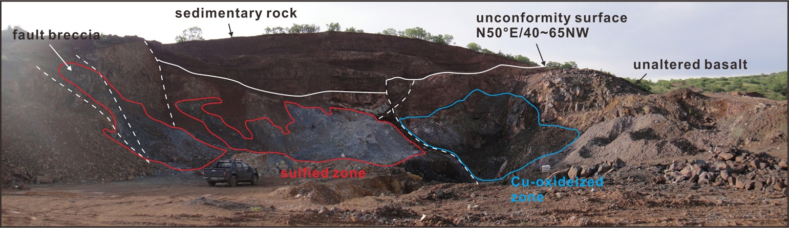 Fig. 4-15. Quarry of Cokelek Cu deposit.