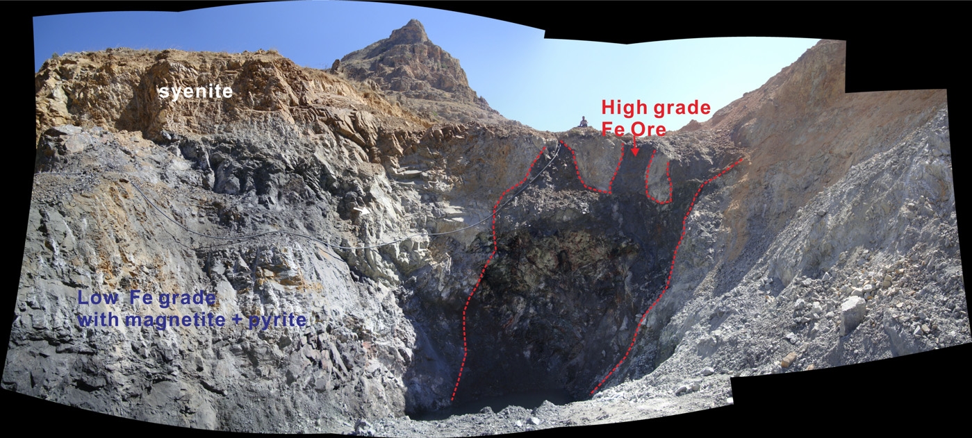 Fig. 4-30. Quarry of Zeyran Dere Fe mine.