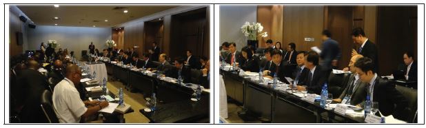 Fig. 5-6. Conference and presentation scene of the Korea-DR Congo joint working group meeting fenergy resource.or