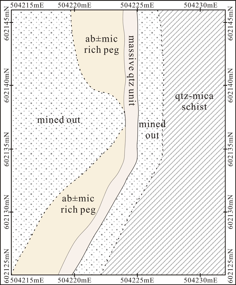 Fig. 1-12. Exposed Shuni pegmatite I.