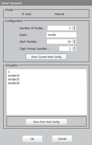 UI For Rendering Nodes Configuration