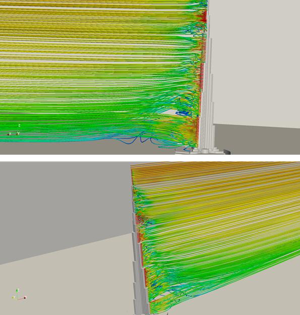 Visualization of airflow around Burj Khalifa