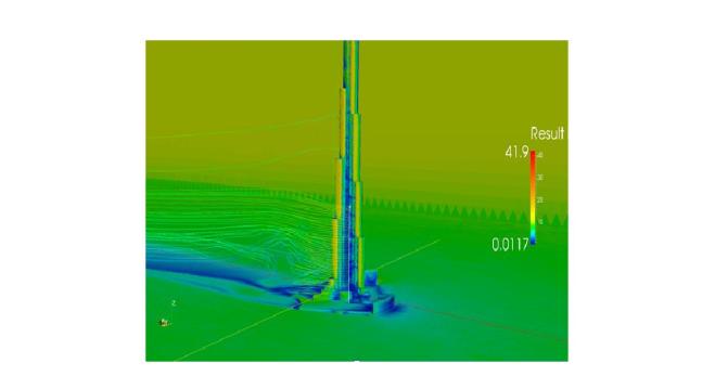 Extraction of streamlines from Bruj Khlifa dataset