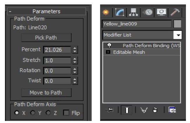 Deformation of path in 3D MAX