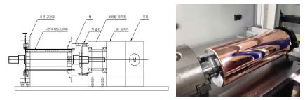 롤 금형(Size 300㎜ × 150㎜ (L × D)) 코팅을 위한 회전용 Drive & Jig 설계 및 제작
