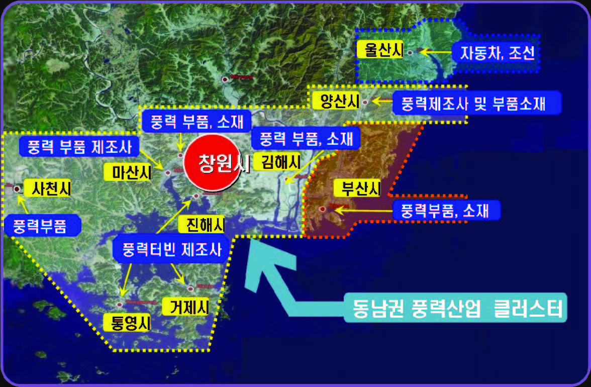 동남권 풍력산업 클러스터 현황