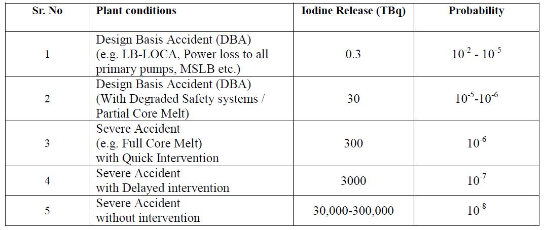 NPP accident conditions