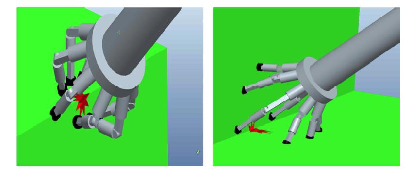 파손부분이 바깥쪽/안쪽 모서리인 경우 Flexible robot suction nozzle의 형상