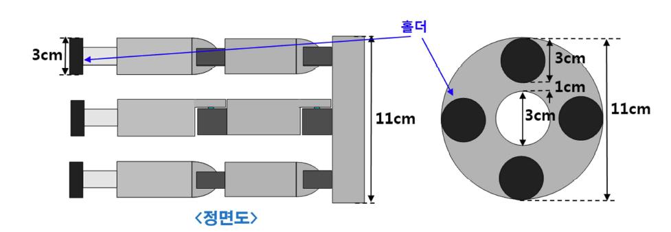 시연을 위한 Flexible robot suction nozzle의 구조 및 치수