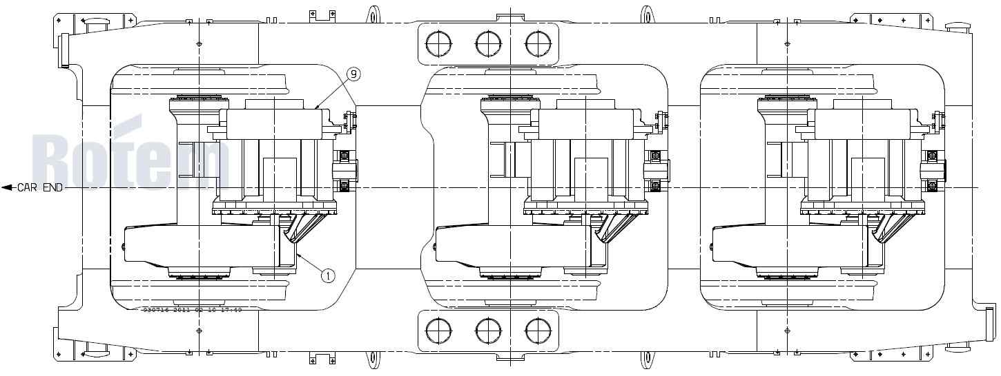 그림 4-9 Installation of driving gear & traction motor