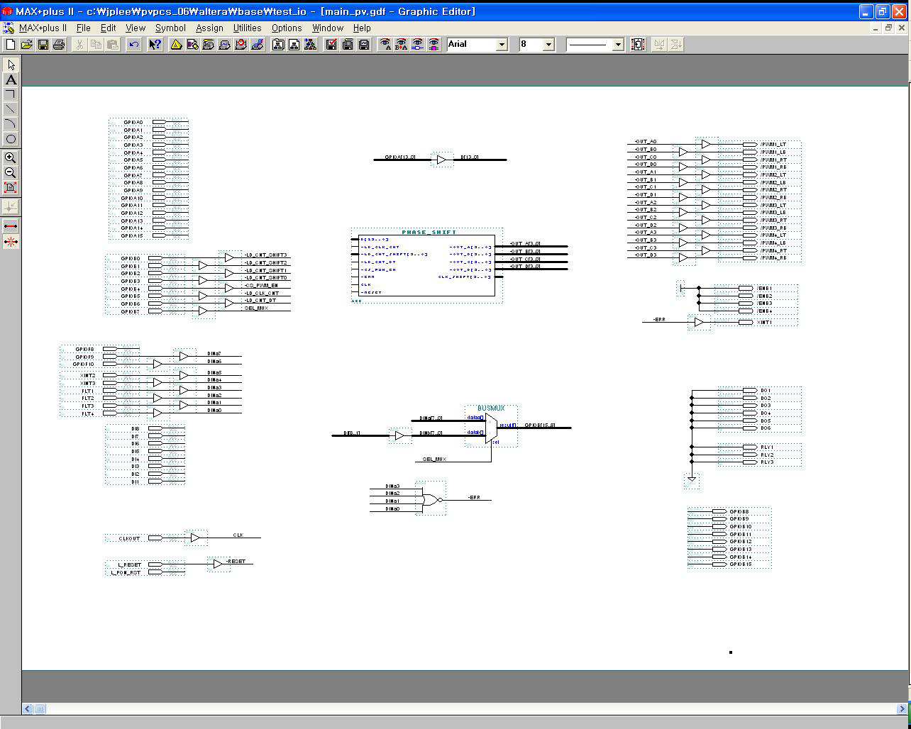 Phase shift PWM logic의 메인부분