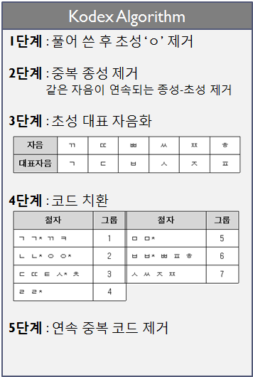 코덱스 알고리즘의 처리 과정