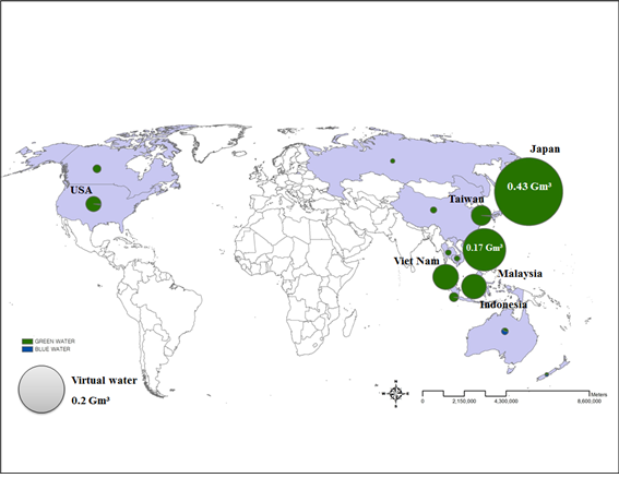 Fig. 9 Export of GW and BW in Korea from 2006 to 2010