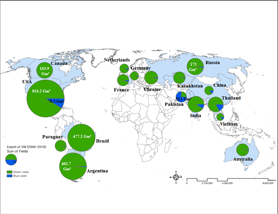 Fig. 18 Exports of GW and BW in the World from 2006 to 2010