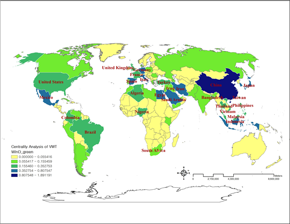 Fig. 23 In-Degree centrality of GWT (’06-’10)