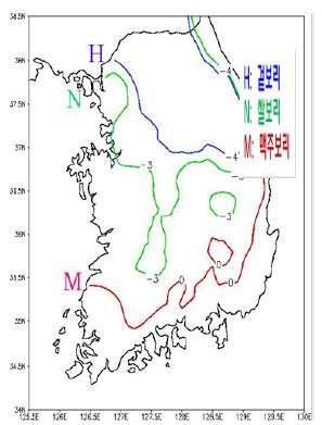 1971～2000년 평균작물한계선