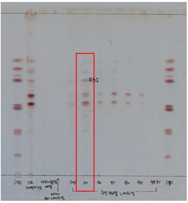 생물전환체의 HP-20를 이용한 분획화