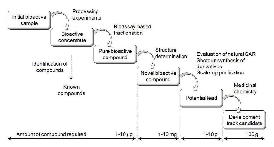 Chemical process for natural product library