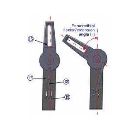 Actuation for LeSATATM in femorotibial joint part at swing phase