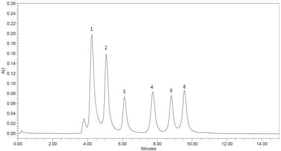 Fig. 19. 유기산 standard chromatogram