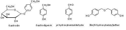 Chemical structures of marker compounds from Gastrodiae Rhizoma