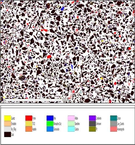 Fig. 3-6-2C. MLA analysis of the coal sample