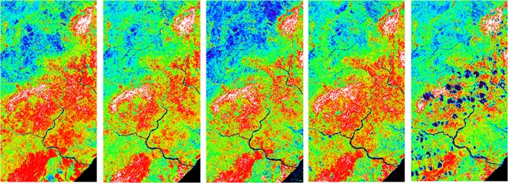 Fig. 3.2.2. NDVI 처리결과