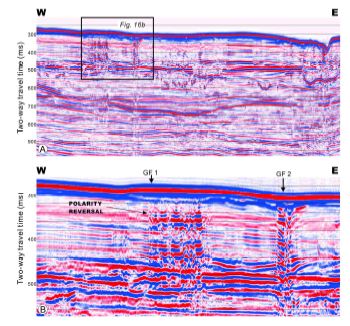 Fig. 5.14 Polarity reversal showing the stratified sand deposits